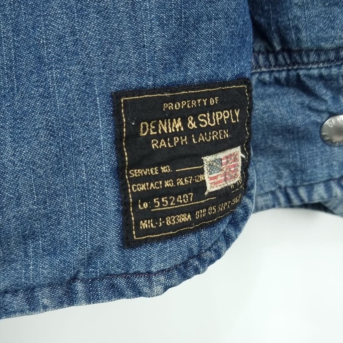 [데님앤서플라이] 웨스턴 데님 셔츠 패딩 자켓 P01319 상품이미지6