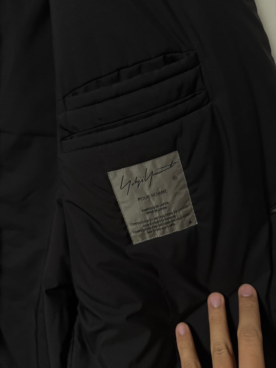 요지야마모토 뿌르옴므 패디드 원포켓 블레지어 자켓 상품이미지7