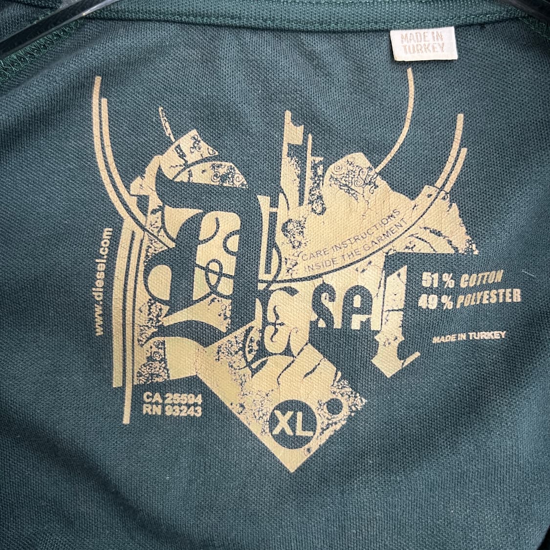 00's 디젤 딥그린 트랙 자켓 XL 상품이미지4