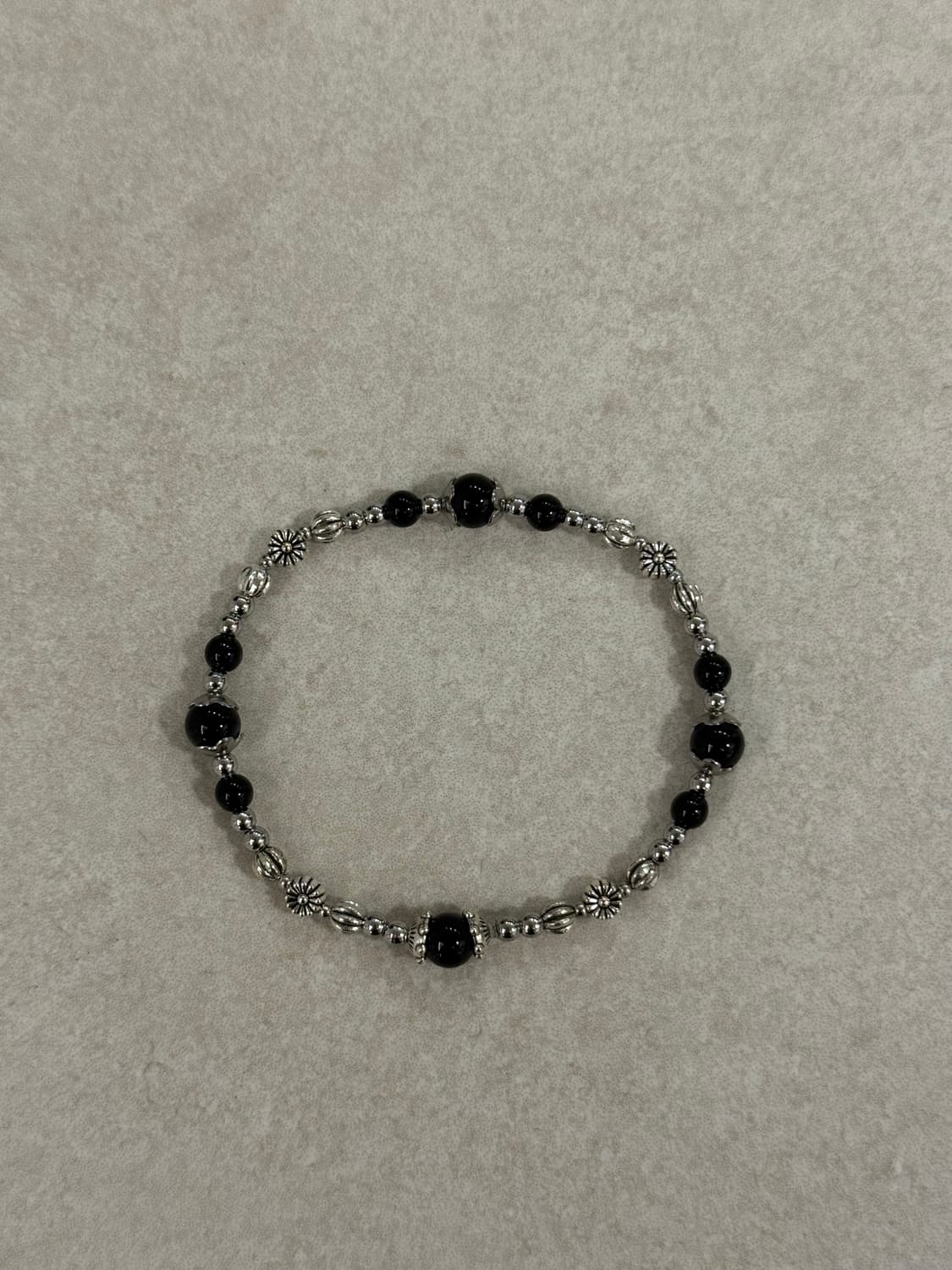 오닉스 포인트 실버 팔찌 상품이미지1