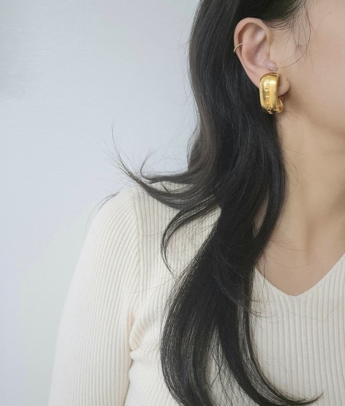 셀린느 빈티지 24k플레이트 귀걸이 상품이미지8