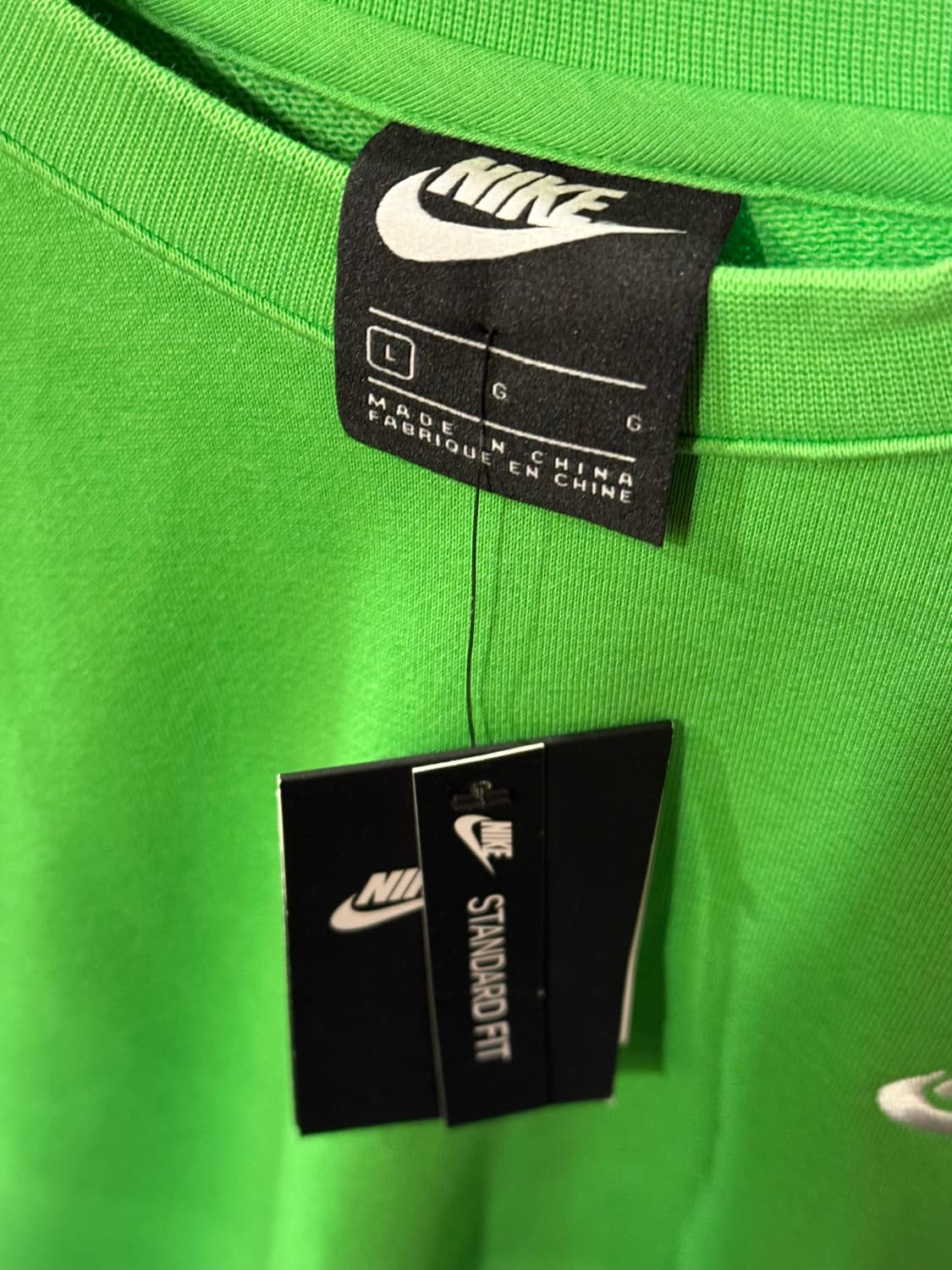 나이키 연두 맨투맨 상품이미지2