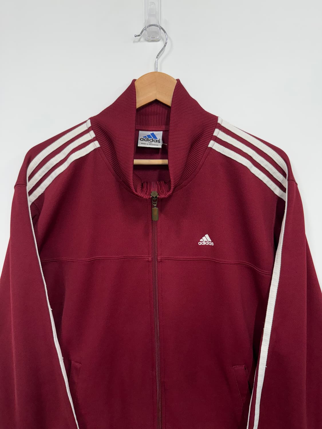 Adidas 00s Burgundy Track Top Jersey 상품이미지4