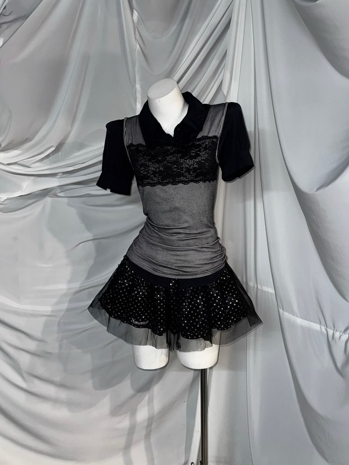 무채색 데일리 미와코깔 무채색 니혼진 코디세트  상품이미지5