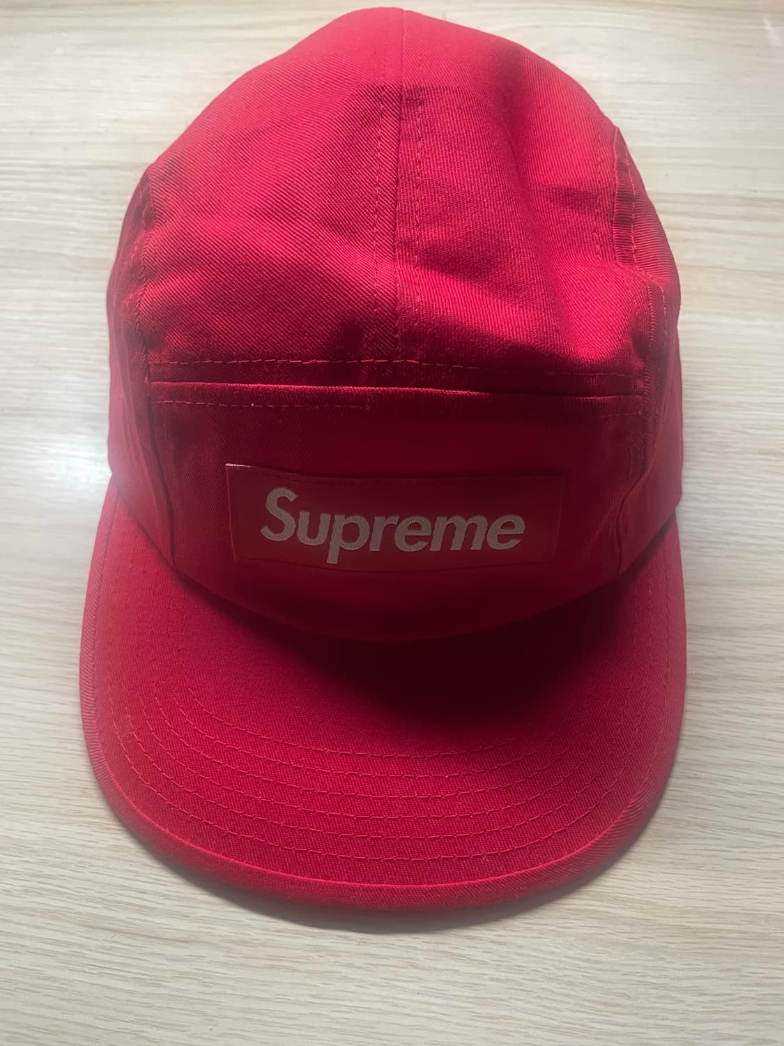 슈프림 레드 캠프캡 상품이미지1