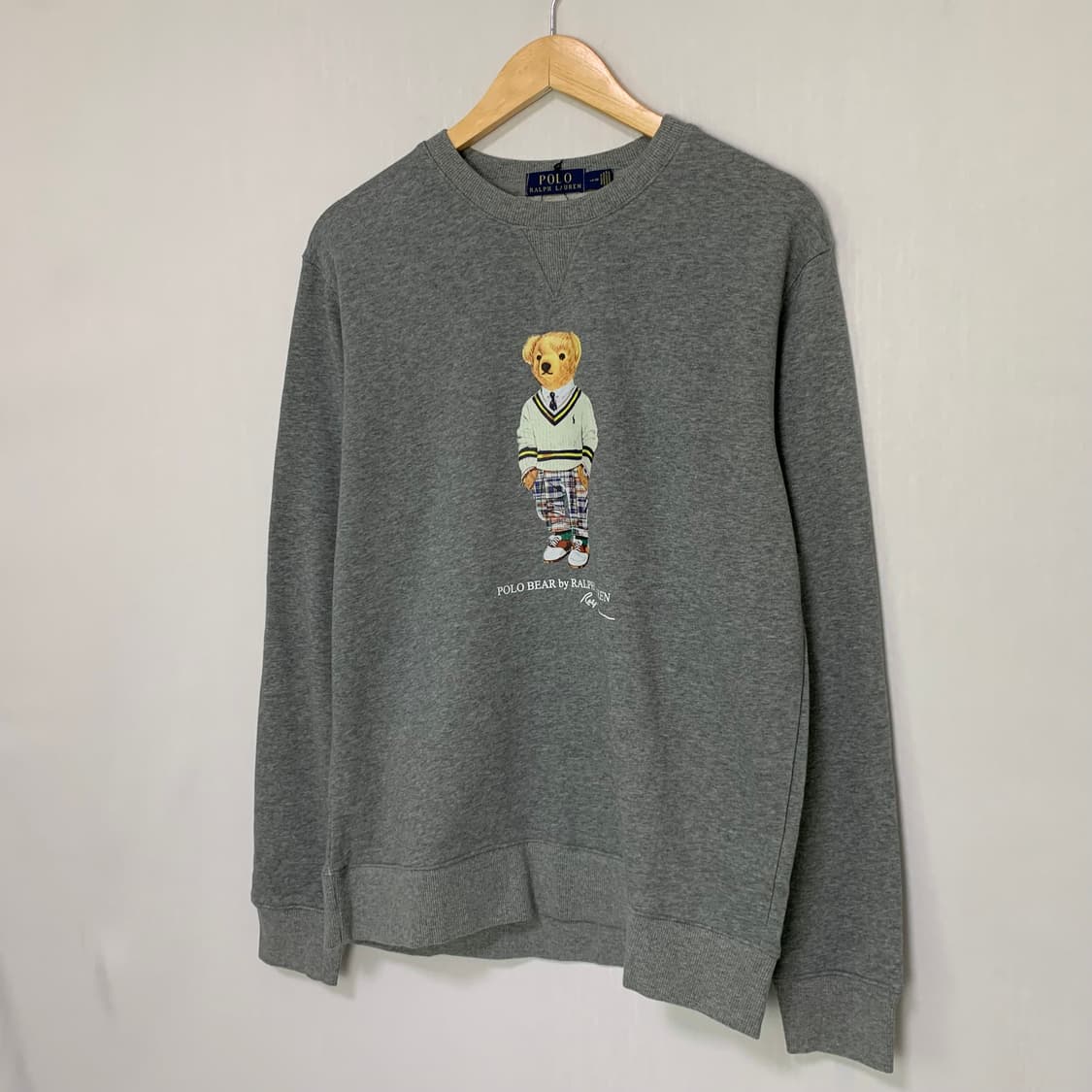 폴로 랄프로렌 폴로 베어 곰돌이 맨투맨 그레이 L 상품이미지2