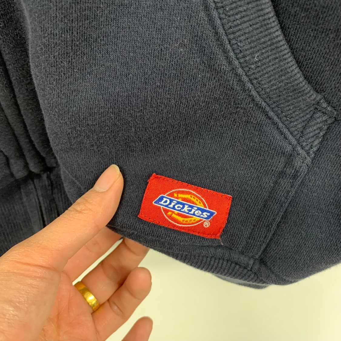 디키즈 y2k 와투케 네이비 양털 후드집업 상품이미지6