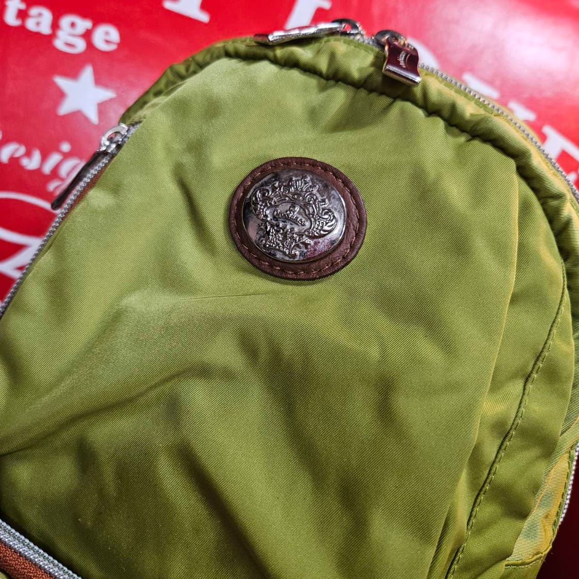 오로비앙코 in Italy 그린 나일론 미니 백팩
 상품이미지3