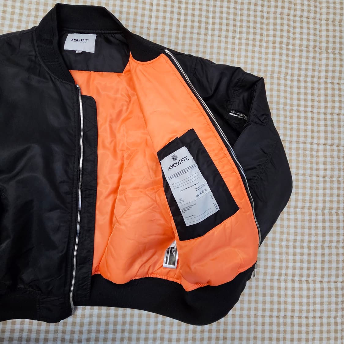 언아웃핏 MA-1 오버핏 항공점퍼 남자100~105 상품이미지6