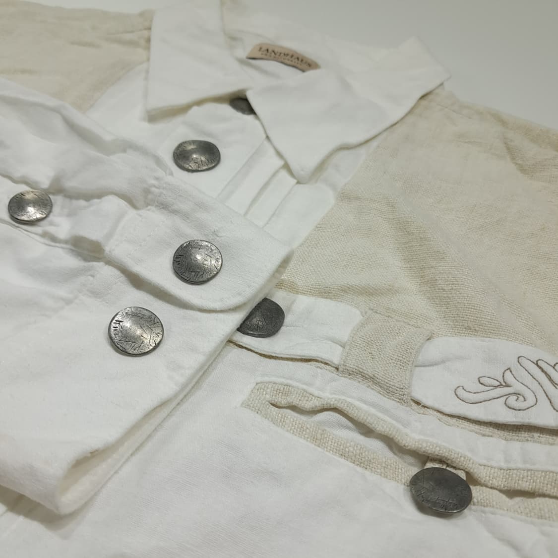 CL987 XL 란트하우스 90s 독일 트라흐텐 바바리안 린넨코튼 알펜 상품이미지4