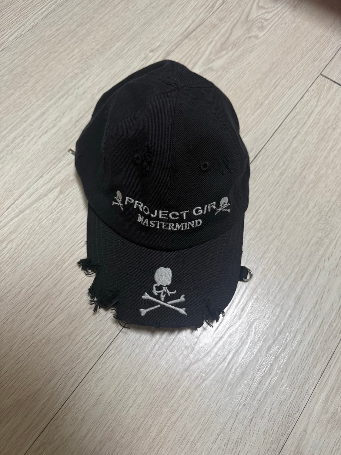 프로젝트gr 스컬 자수 데미지 캡 상품이미지1