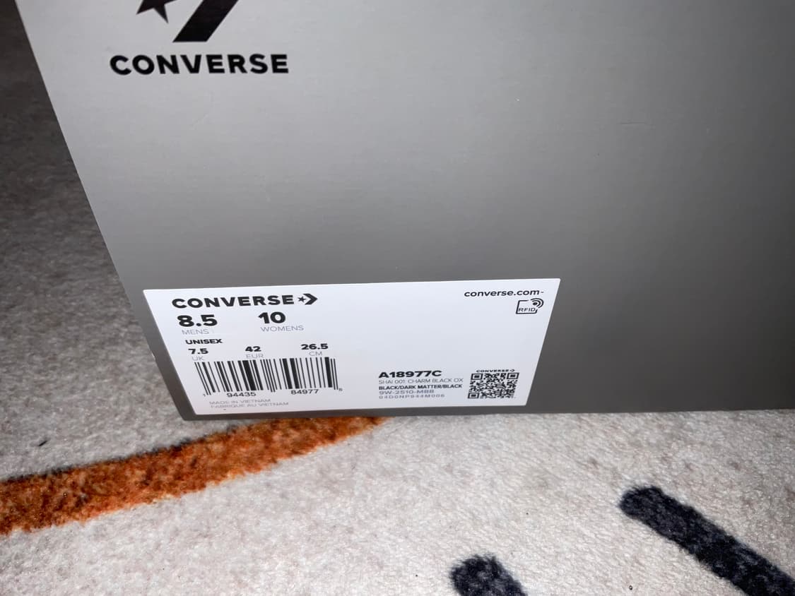 컨버스 x shai 001 참 블랙 265 상품이미지3