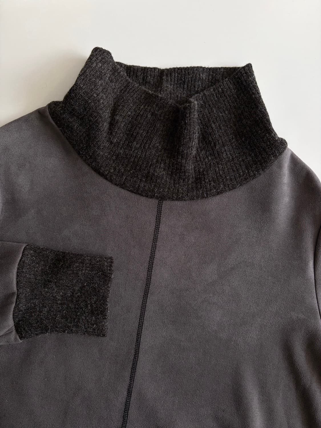 wide turtleneck suede top 상품이미지8