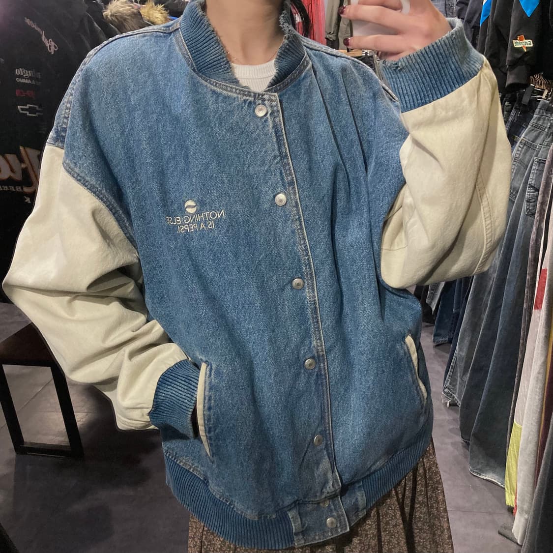 [IM]VTG 바시티 자켓 중청 상품이미지4