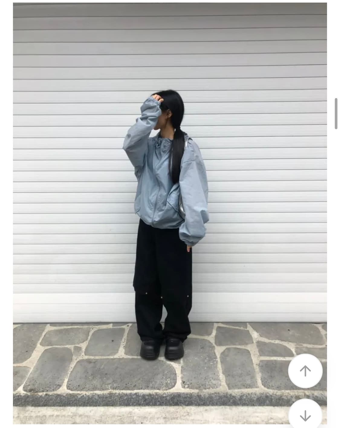 에이블리 남여공용 후드 바람막이 (새상품) 상품이미지4