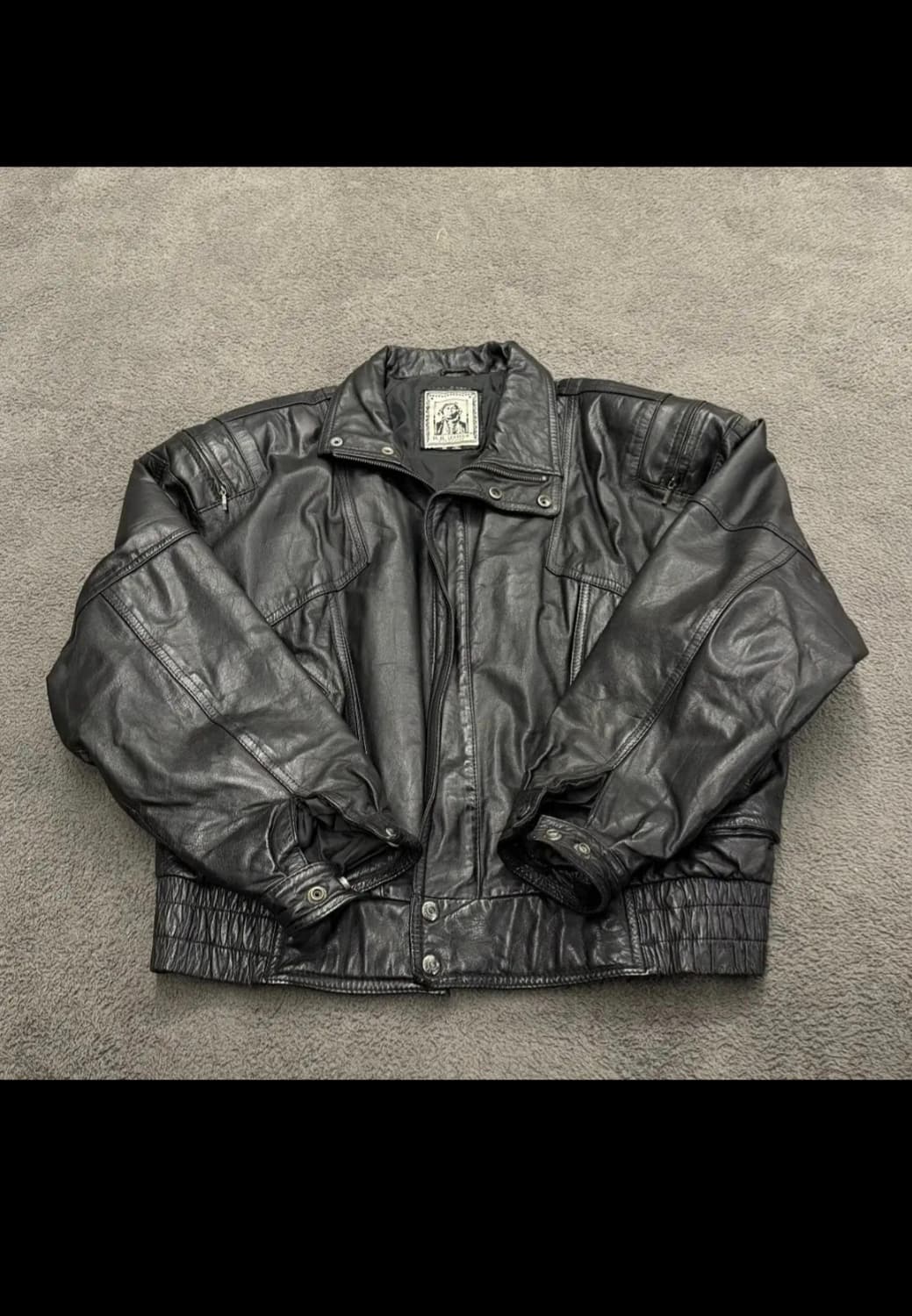H.B. LEATHER 블랙 양가죽 자켓 XL 상품이미지2