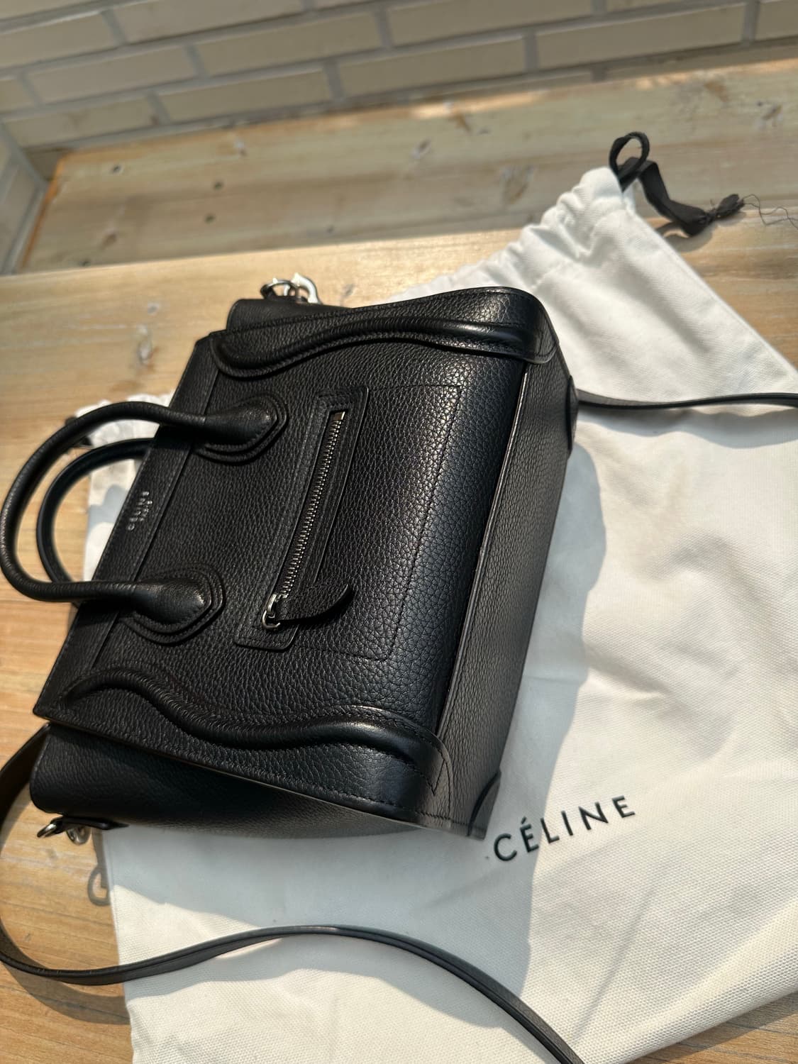 [SA 정품] 셀린느 러기지백 나노 블랙 상품이미지3