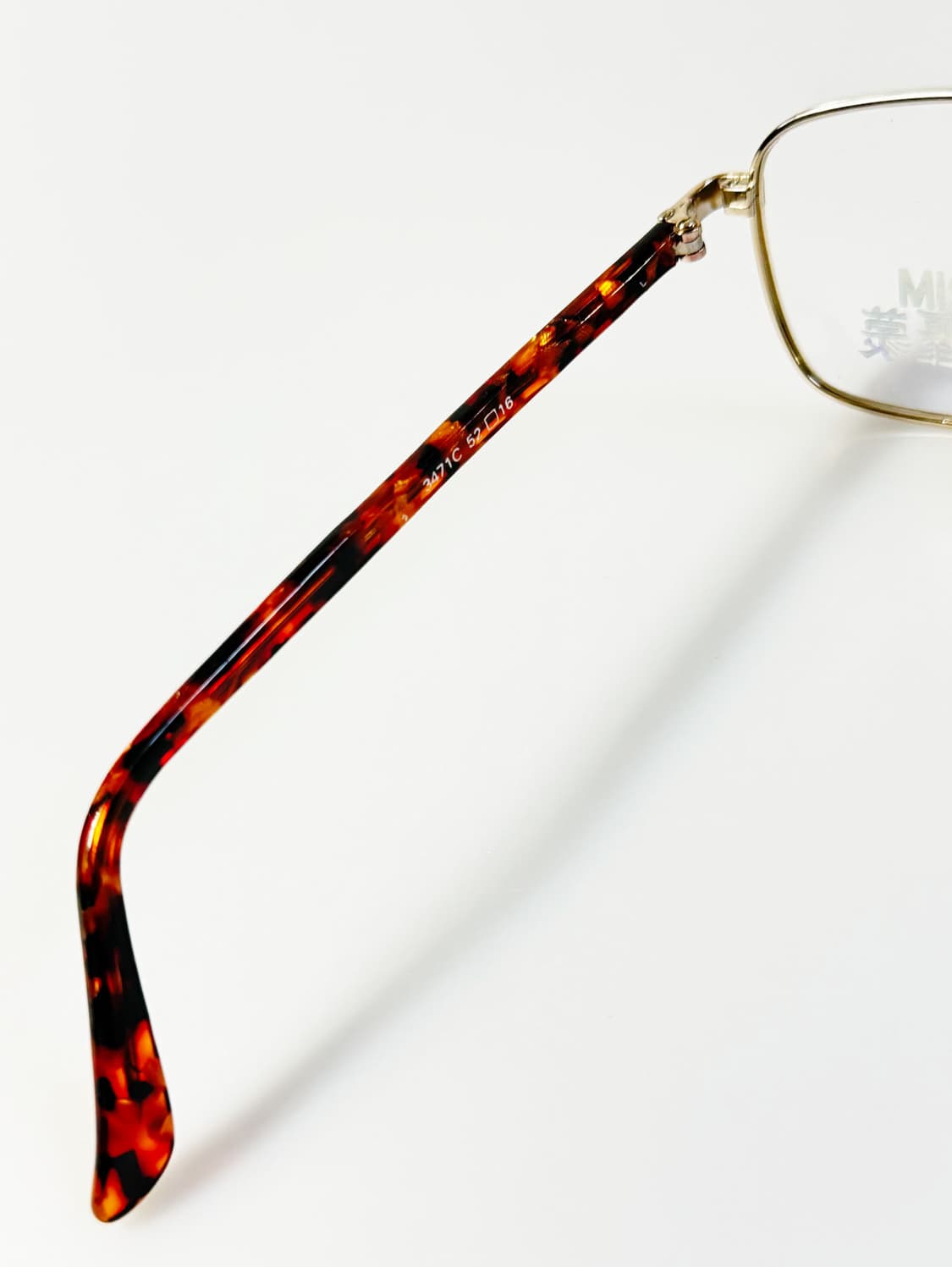 90s PARIM 골드 클래식 스퀘어 메탈 프레임 빈티지 안경 상품이미지7