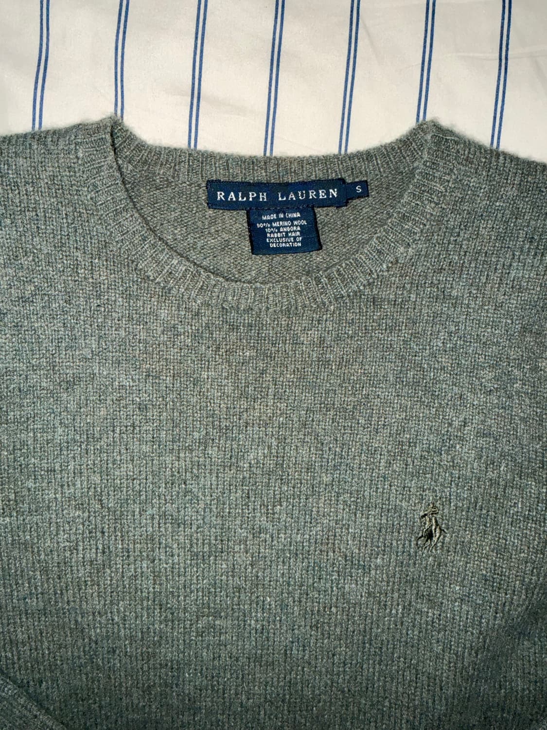 폴로 랄프로렌 니트 카키 S 상품이미지1