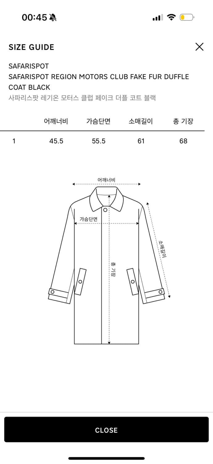 사파리스팟 레기온 모터스 클럽 페이크 더플 코트 블랙 1 상품이미지4