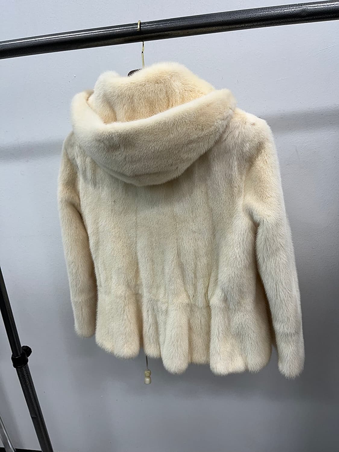 여) 동우모피 크림 후디 밍크자켓 상품이미지6