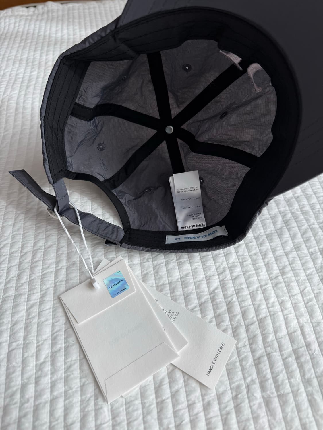 【새상품】🧢 로우클래식 Nylon Lc Cap Charcoal 상품이미지5