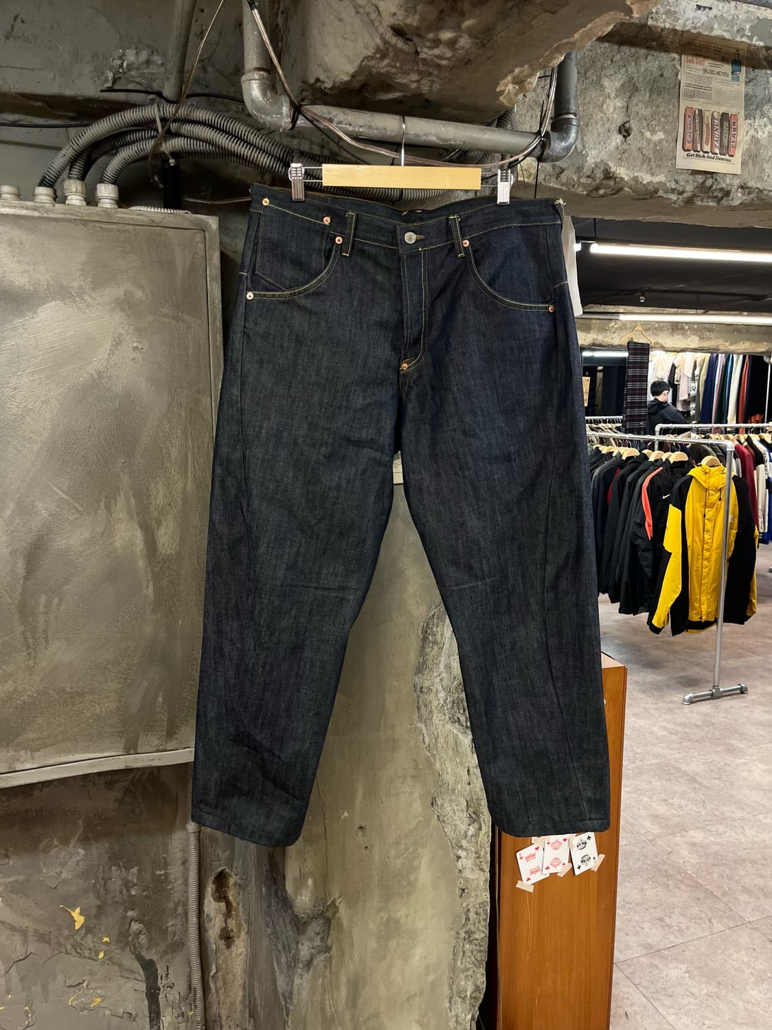 에비수 백프린팅 데님 팬츠 36  #csz1792 상품이미지2