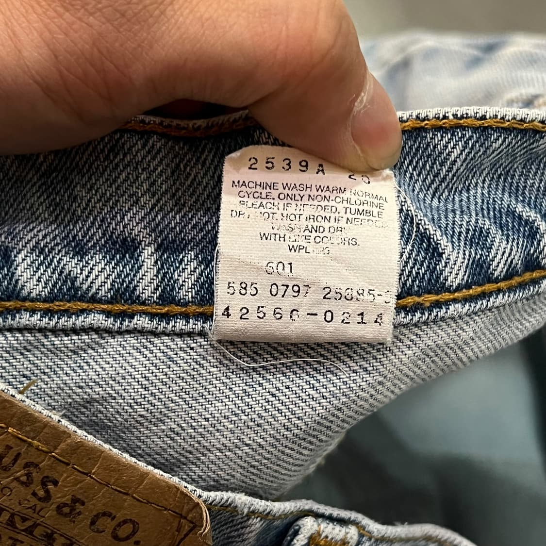  USA 리바이스 560 오렌지탭 데님팬츠 y13966 상품이미지8