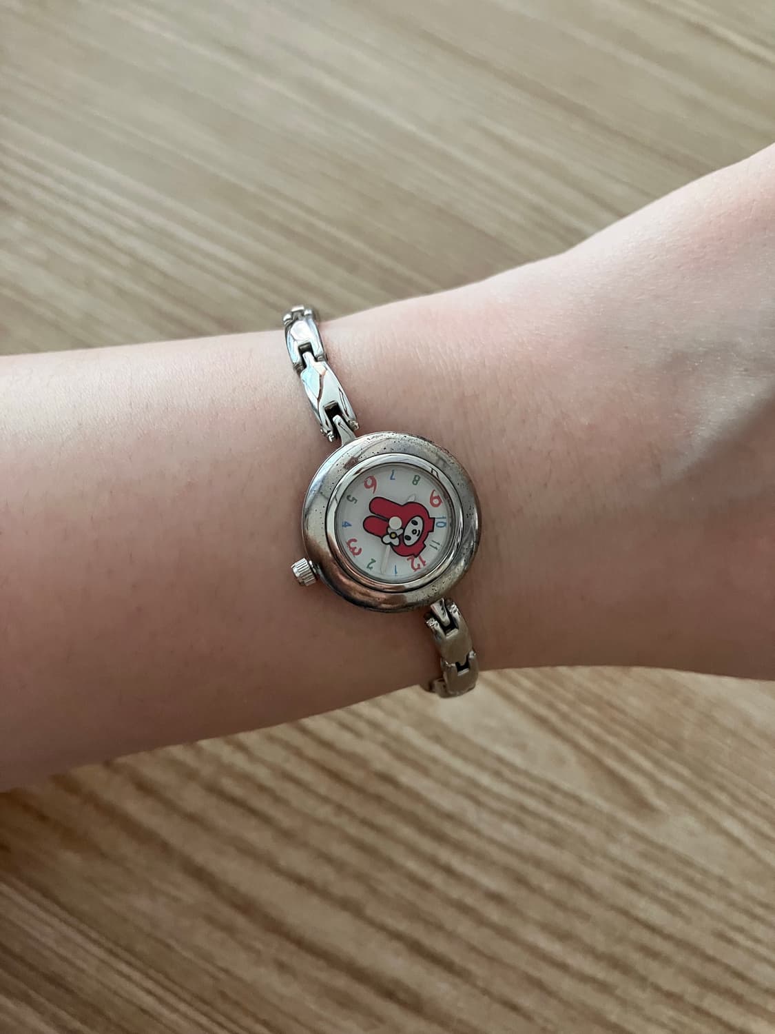 고전 레드 마이멜로디 메탈 손목시계 상품이미지3