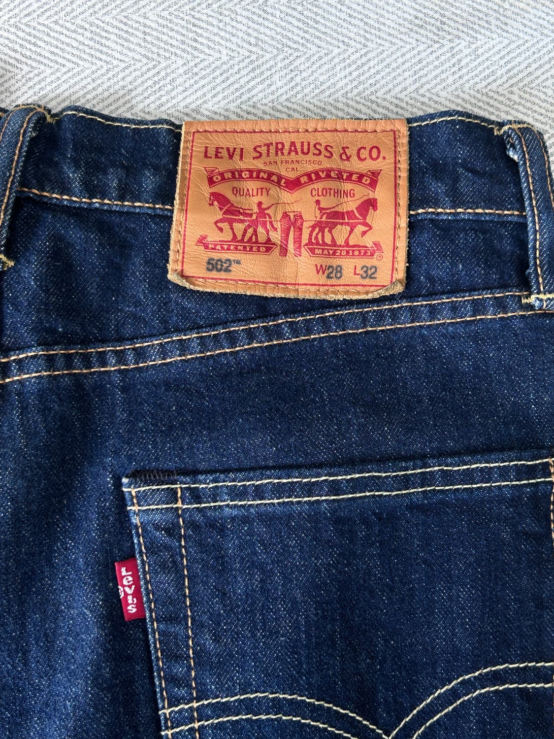 Levis 리바이스 502 진청 데님팬츠 28p 상품이미지5