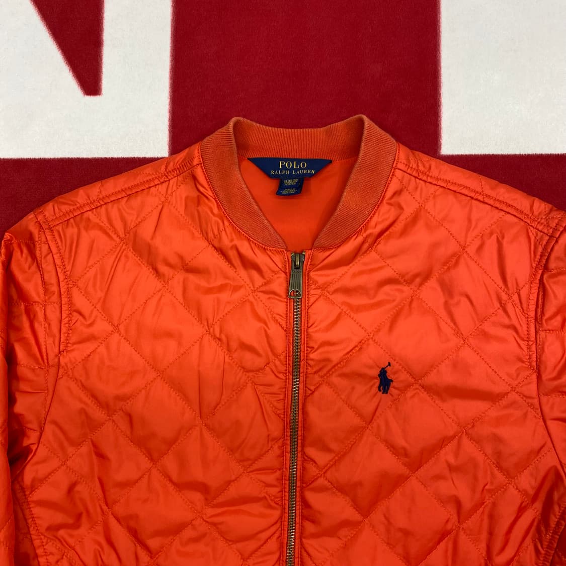 폴로 퀼팅 자켓 실측 S - M  상품이미지3