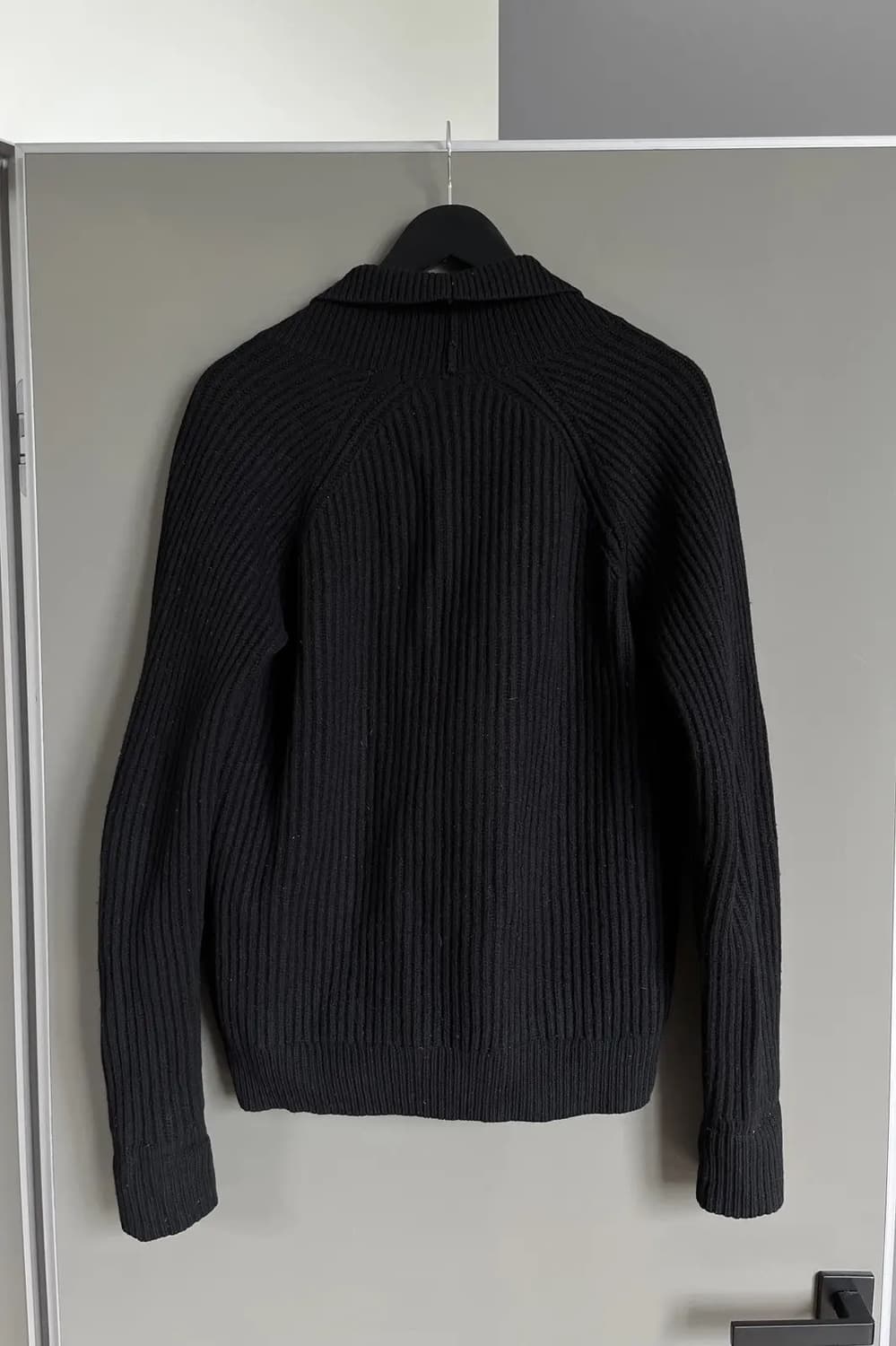 르메르 x 유니클로 16FW 숄 카라 가디건 블랙 L 상품이미지5