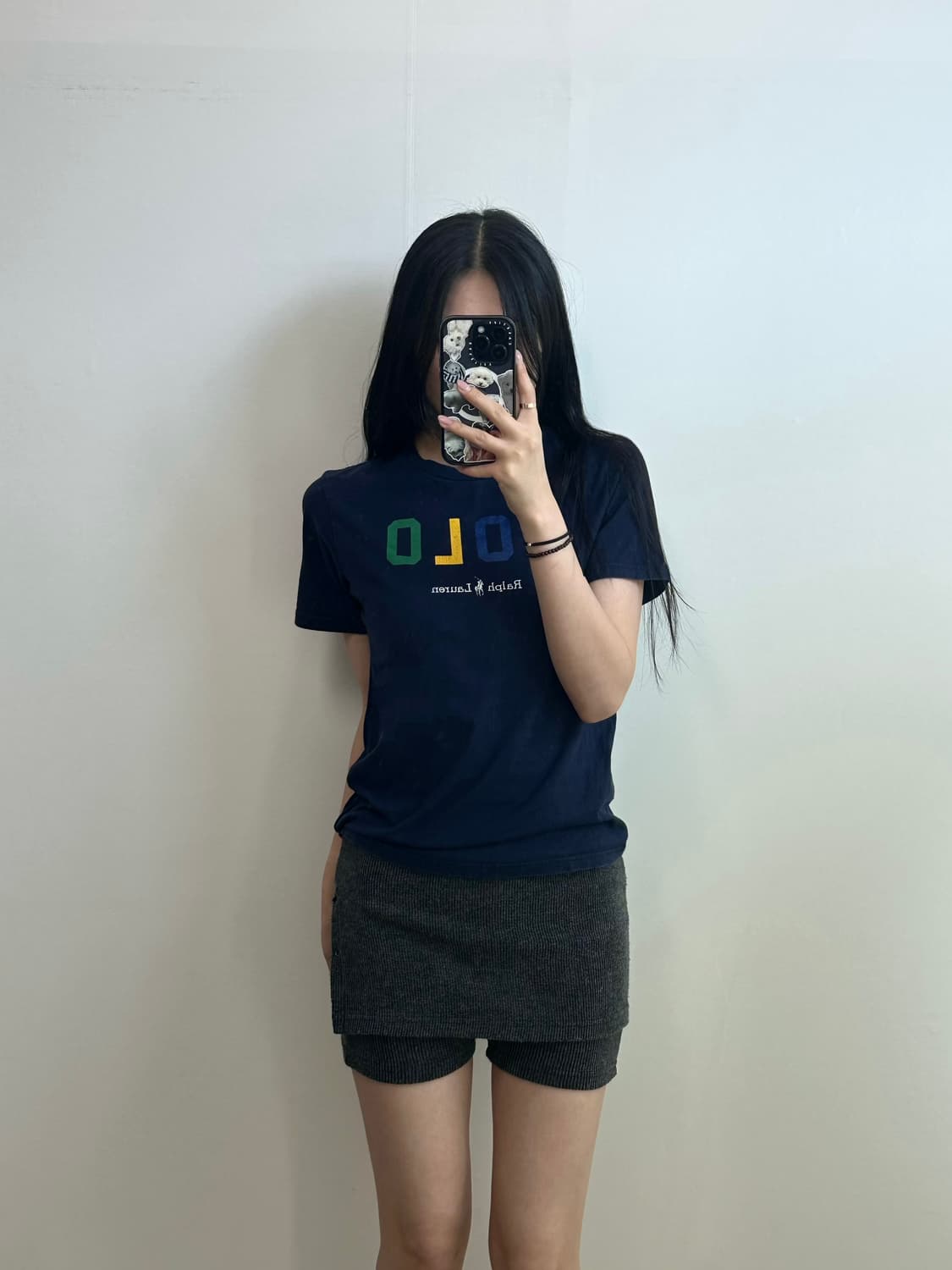 폴로 랄프로렌 스펠아웃 네이비 반팔 티셔츠 상품이미지1