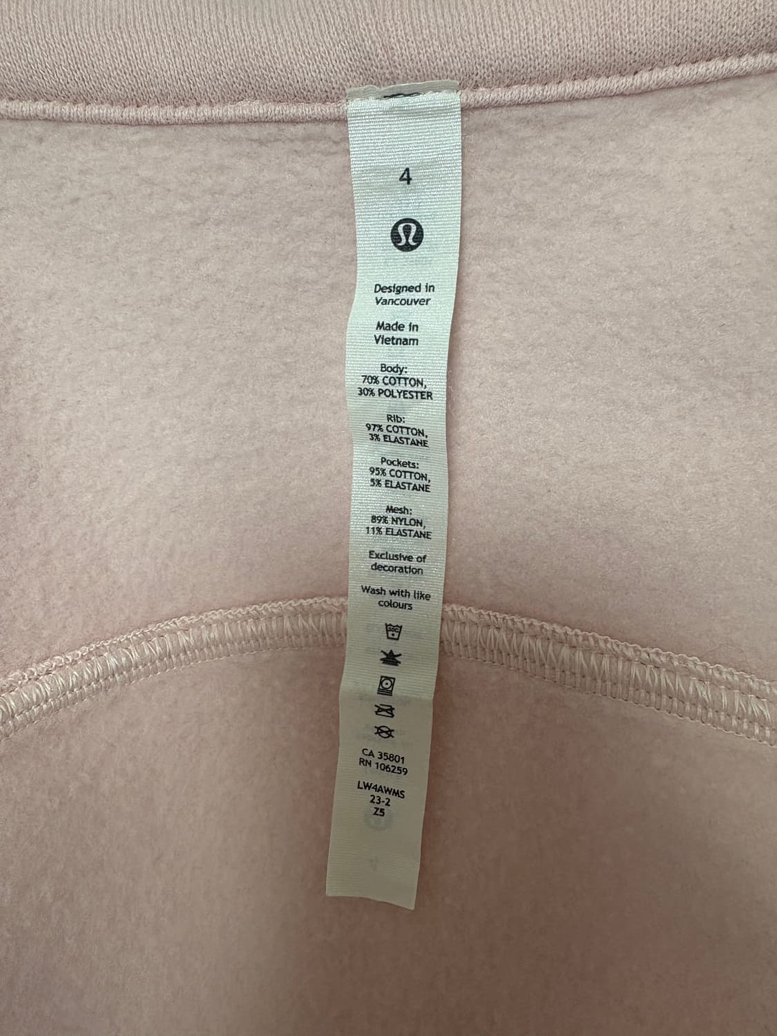 룰루레몬 스쿠바 풀집 핑크 4사이즈 상품이미지6