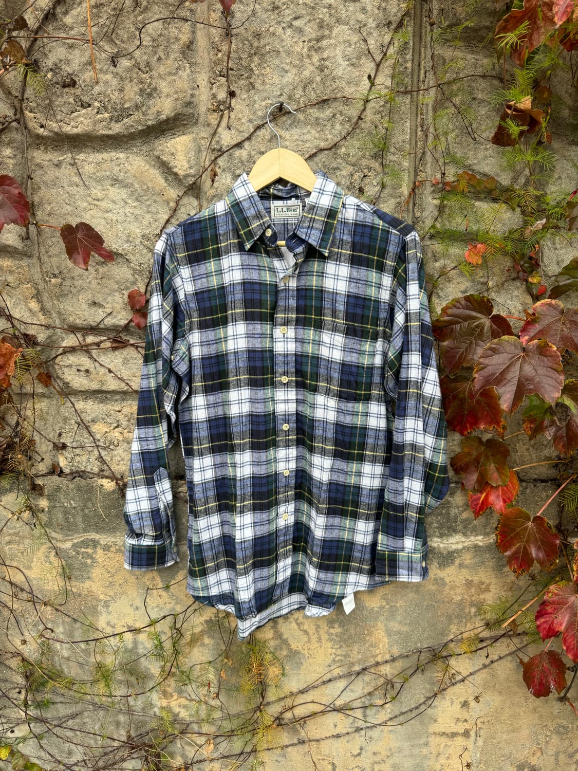 90s 엘엘빈 usa 빈티지 체크 패턴 플란넬 셔츠 S 상품이미지1
