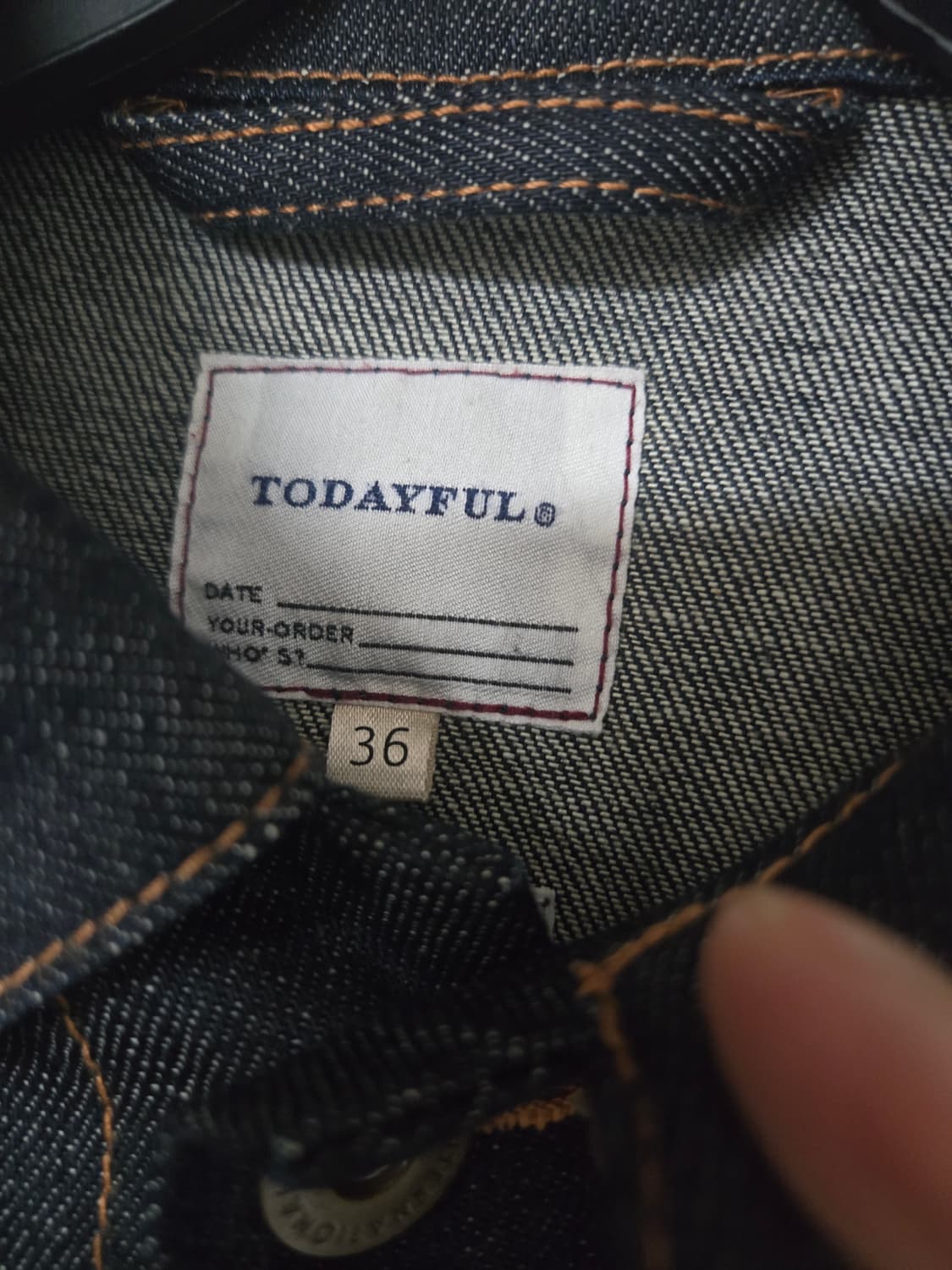 TODAYFUL 투데이풀 콤팩트 데닝 자켓 36 상품이미지4