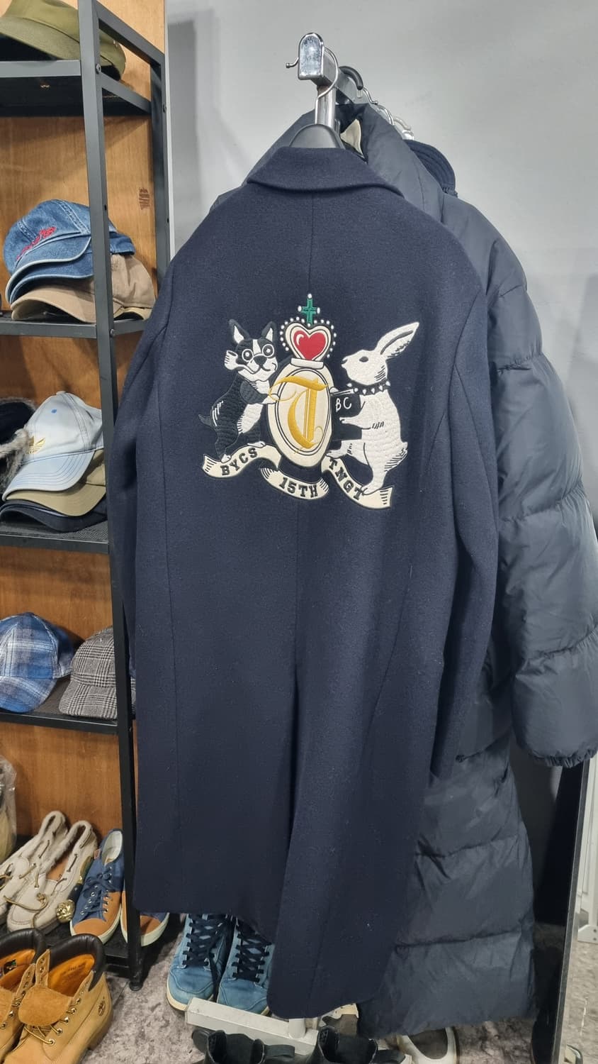 비욘드클로젯 x 티엔지티 박보검모델 95사이즈 남성용 자수울코트  상품이미지3