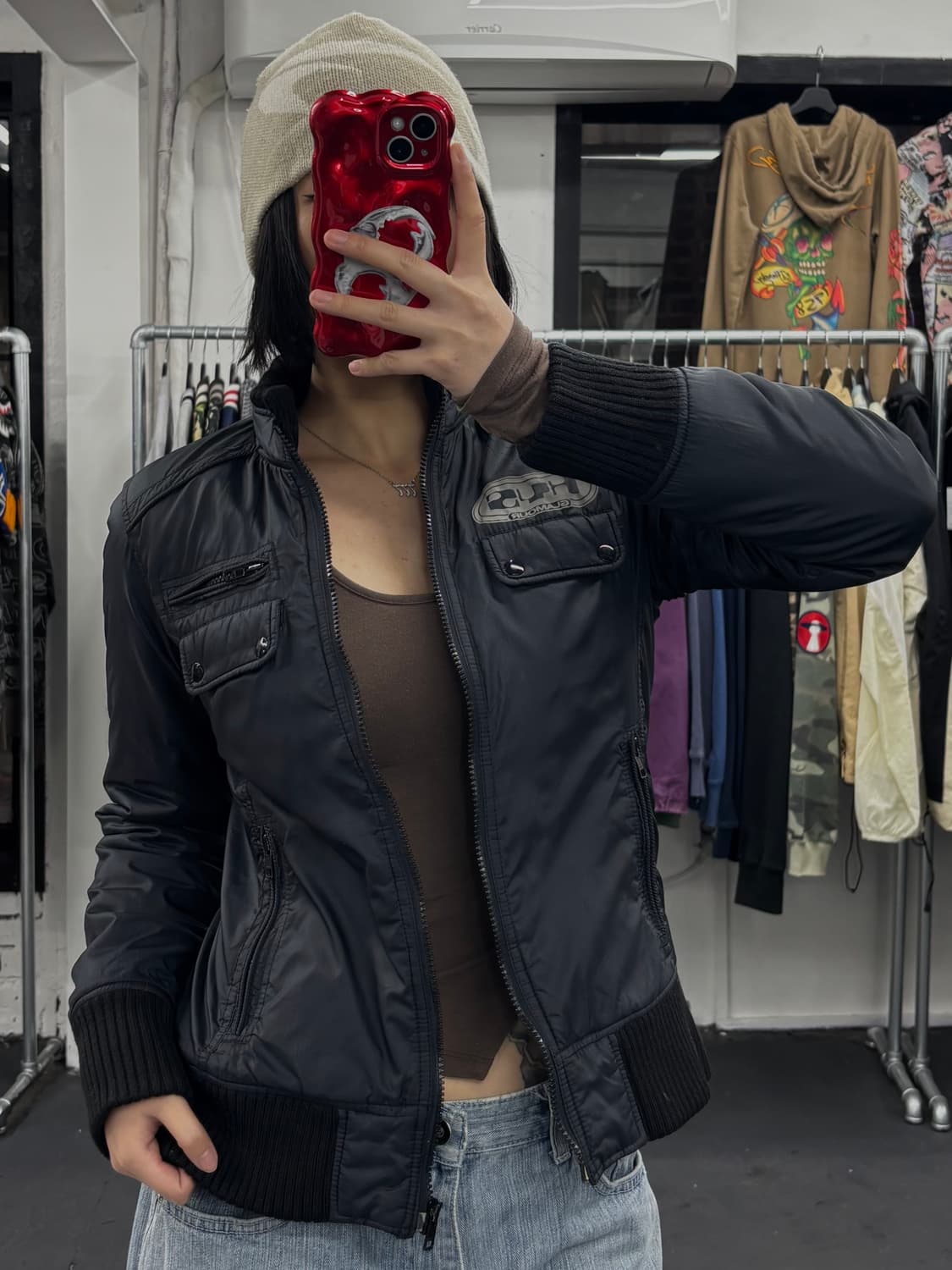 히스테릭 글래머 Rock 네이비 자켓 상품이미지3