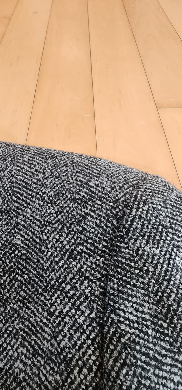 그레이 헤링본 3버튼 트위드자켓 XL 상품이미지7