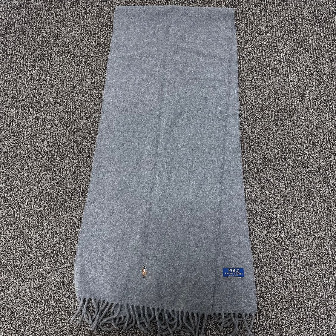 POLO 폴로 랄프로렌 머플러 울 목도리 그레이 상품이미지1