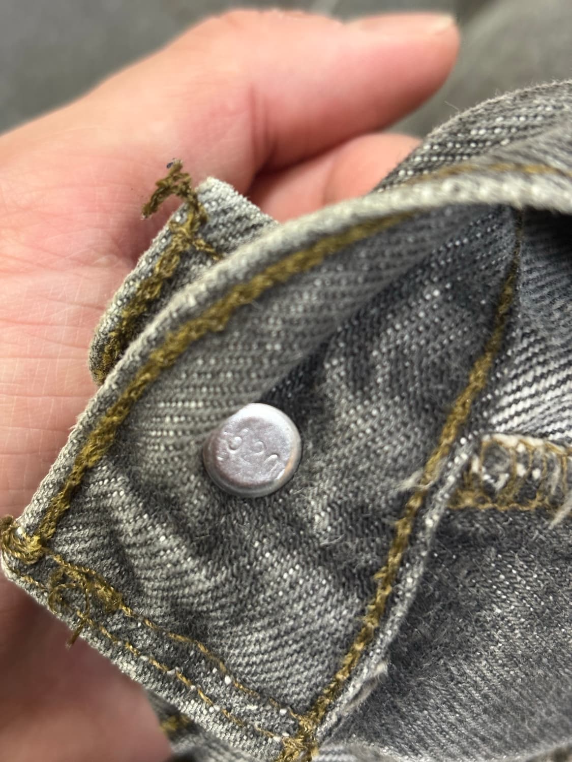 90s Levi’s usa 501 흑청 repaired 언더커버 상품이미지9