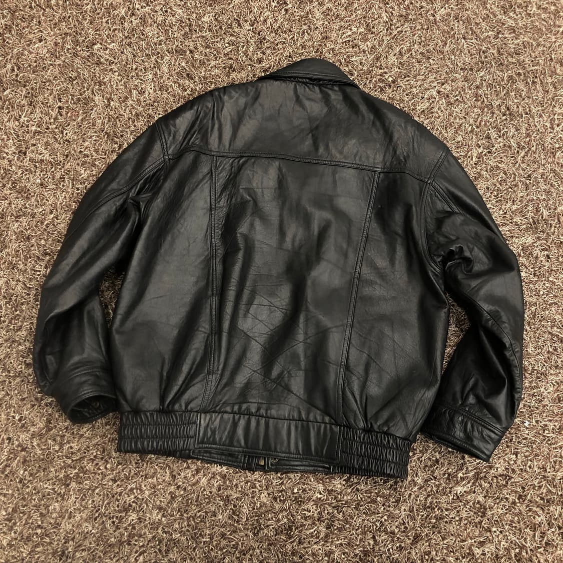 빈티지 양가죽 봄버 레더 가죽 자켓 상품이미지4