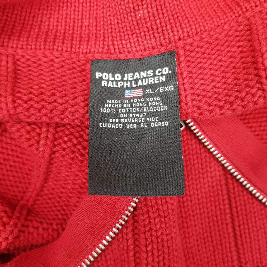 폴로 진스 코튼 하프집업  XL사이즈 상품이미지3