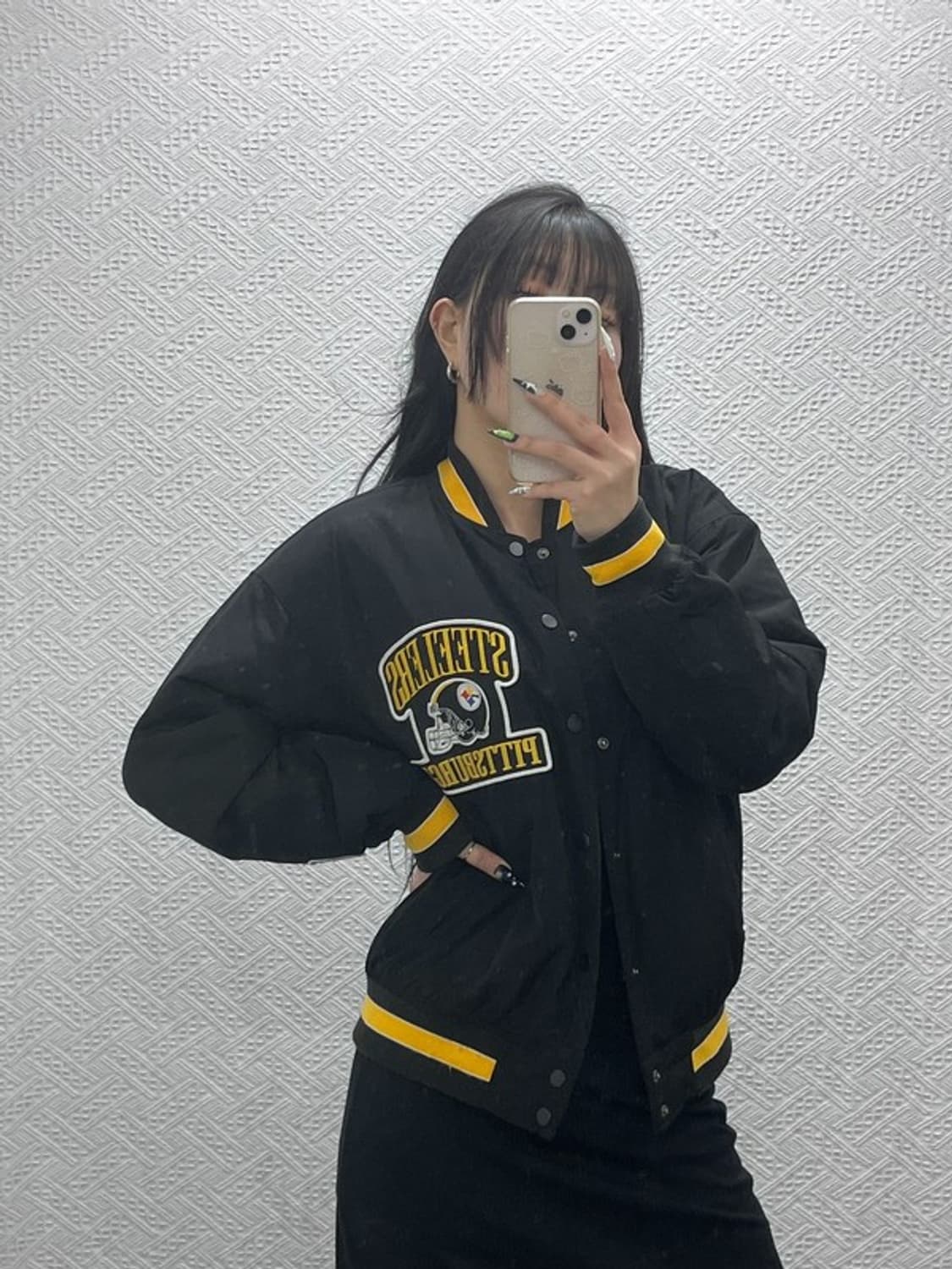 NFL 피츠버그 스틸러스 올드스쿨 레트로 바시티자켓 S C08759 상품이미지1