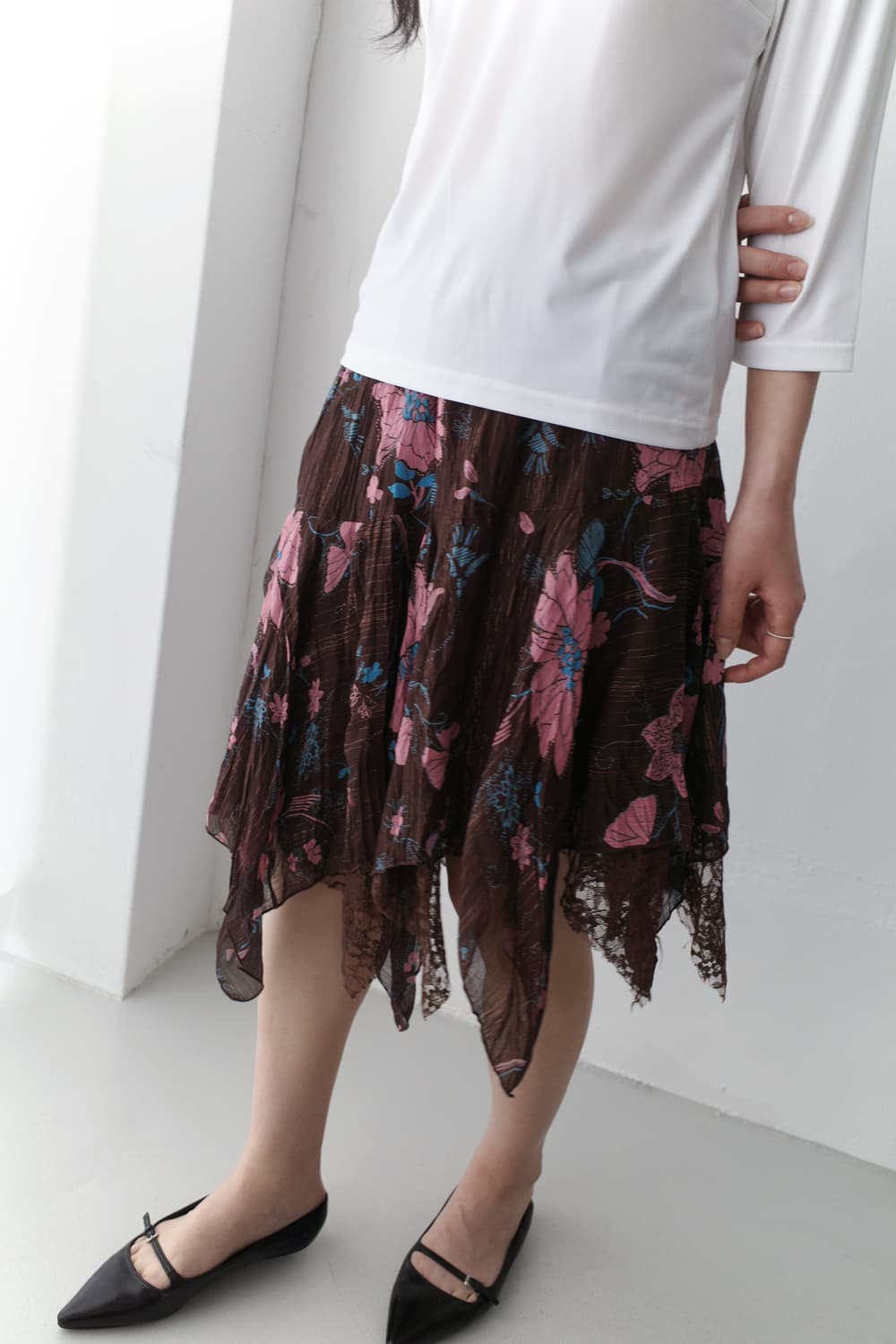 flower pearl skirt 상품이미지2
