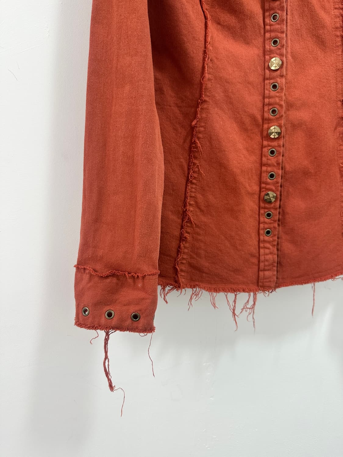 Fringe eyelet detail shirts  상품이미지3