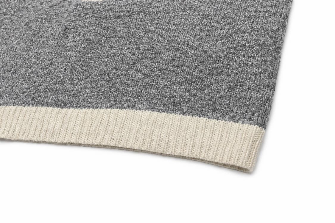 JPN 헨리넥 니트 스웨터 그레이 M 상품이미지4