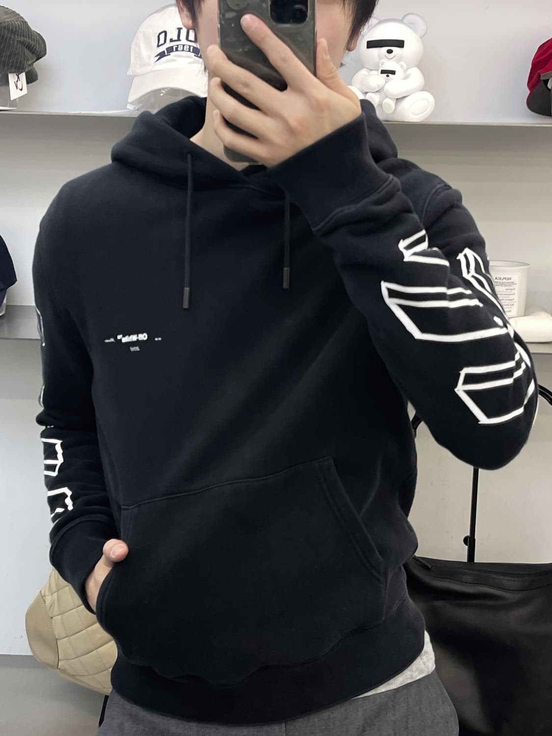 오프화이트 다이애그널 애로우 후디 상품이미지2