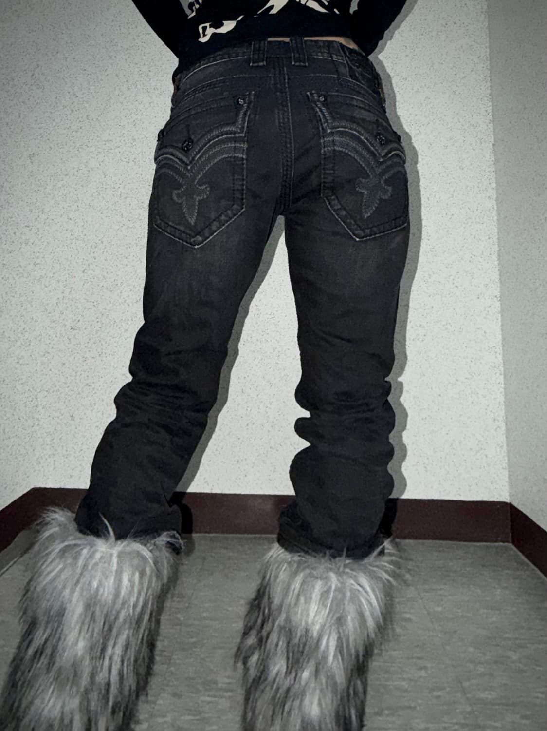 Rock Revival 와이드 핏 블랙 데님 상품이미지1