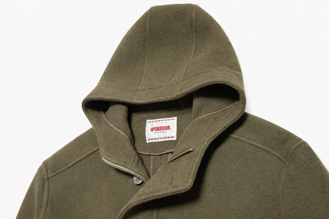 JPN 90s~00s 일본 빈티지 맥그리거 헤비울 후드 코트 카키 M 상품이미지4